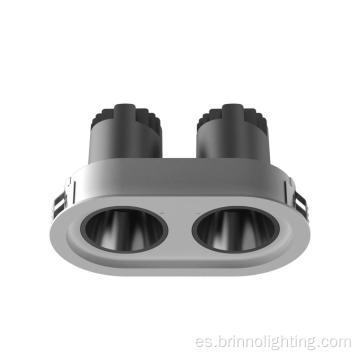 2*6W Doble cabezal redonda de luz modular fija